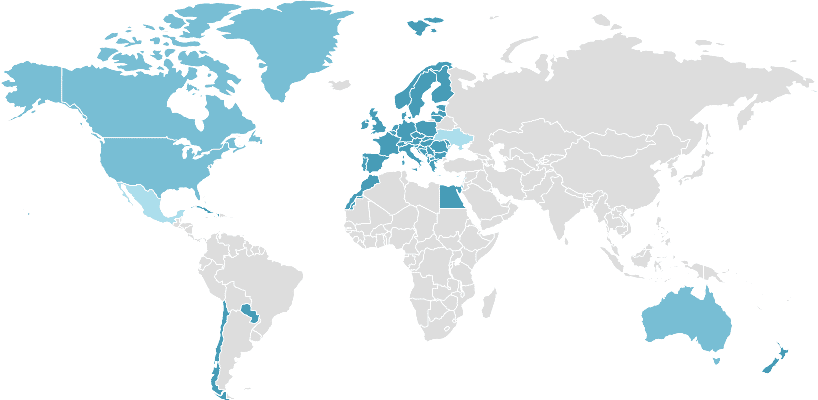 Countries with DST