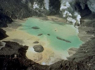 Volcano Pinatubo in the Philippines